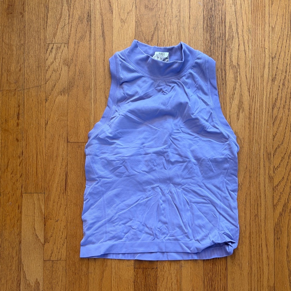 Athleta Sleeveless Mock Neck Tank Top - Lavender